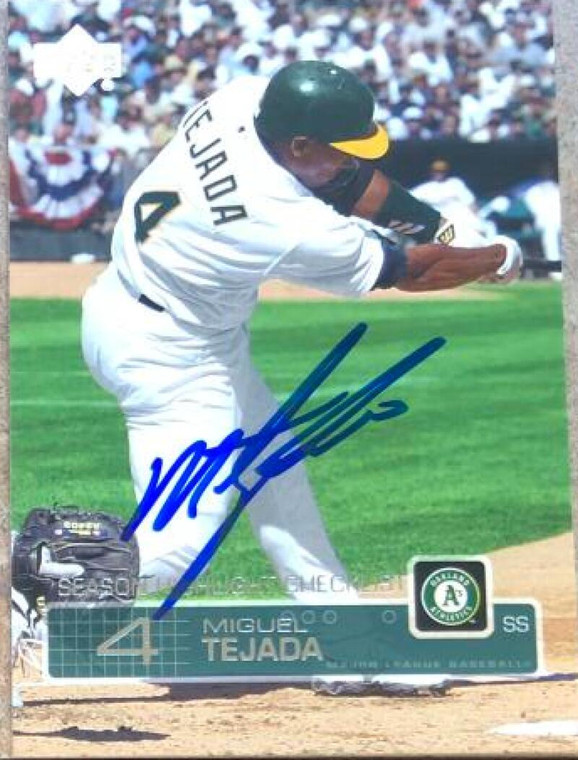 Miguel Tejada Autographed 2003 Upper Deck #533