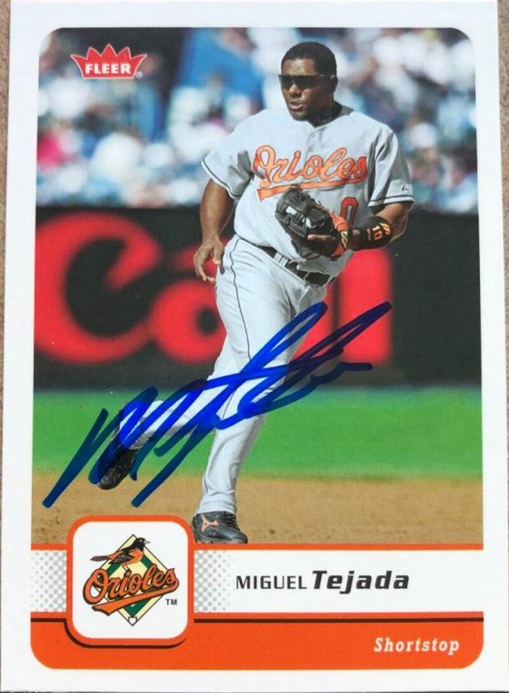 Miguel Tejada Autographed 2006 Fleer #240