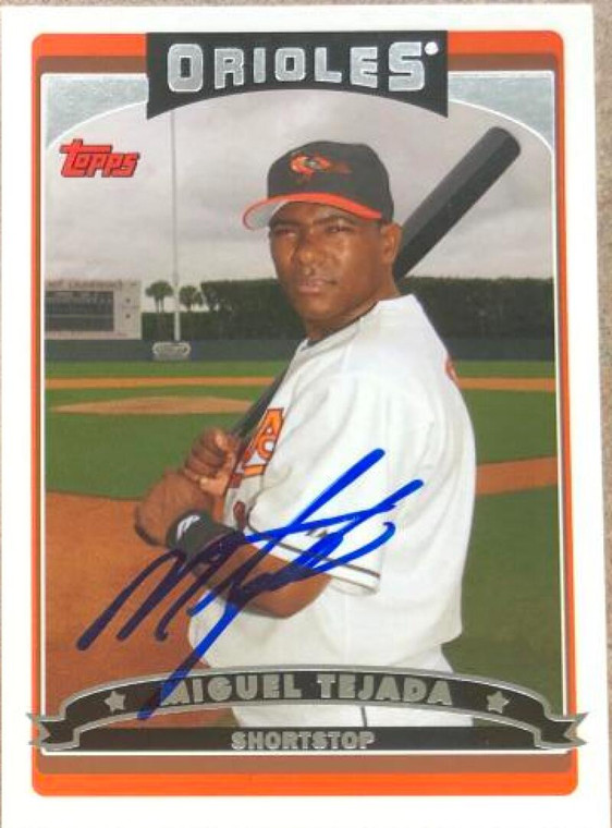 Miguel Tejada Autographed 2006 Topps #405