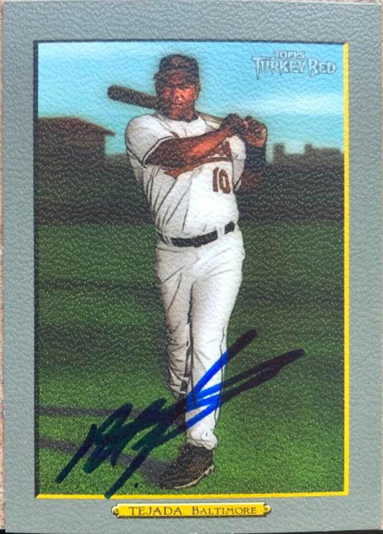 Miguel Tejada Autographed 2006 Topps Turkey Red #470