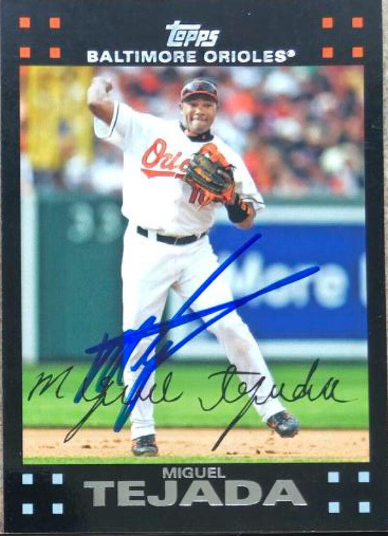 Miguel Tejada Autographed 2007 Topps #439