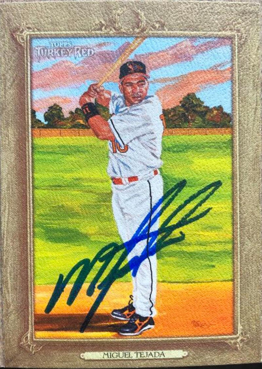 Miguel Tejada Autographed 2007 Topps Turkey Red #64