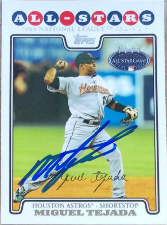 Miguel Tejada Autographed 2008 Topps Updates & Highlights #UH28