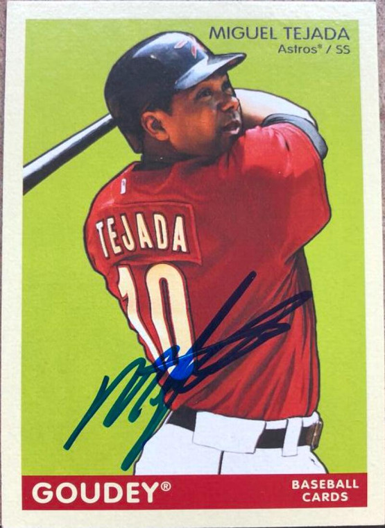 Miguel Tejada Autographed 2009 Upper Deck Goudey #81