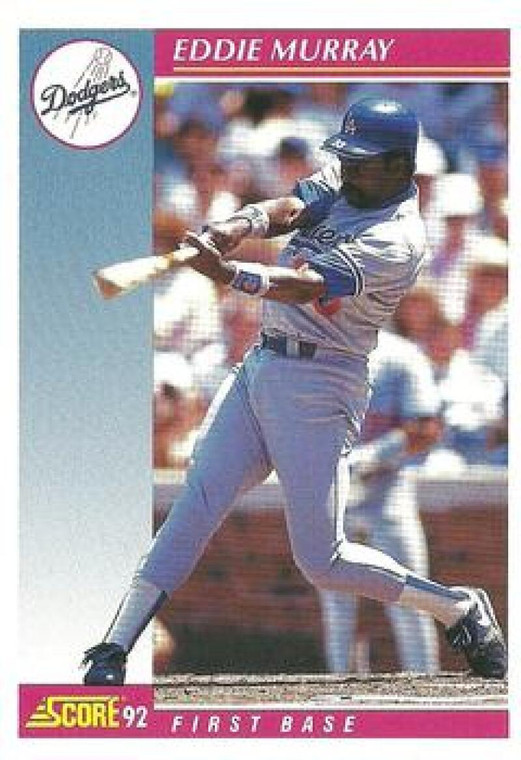 1992 Score #195 Eddie Murray VG  Los Angeles Dodgers 
