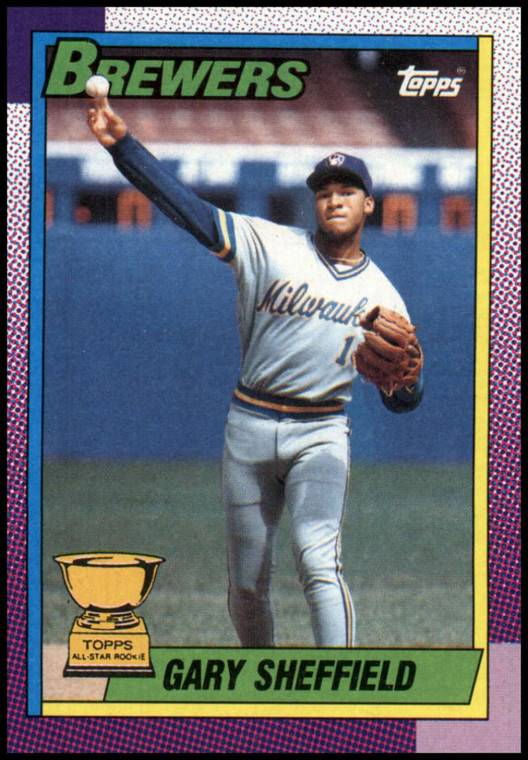 1990 Topps #718 Gary Sheffield VG Milwaukee Brewers 