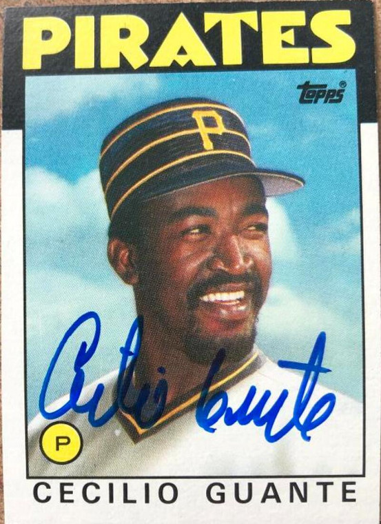 Cecilio Guante Autographed 1986 Topps #668