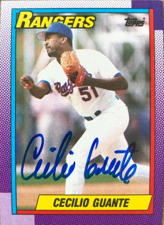 Cecilio Guante Autographed 1990 Topps #532