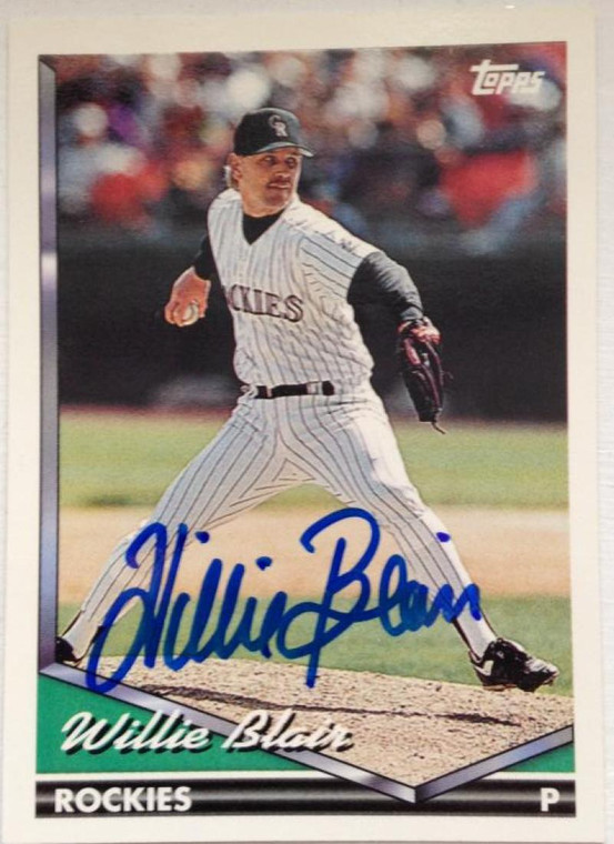 Willie Blair Autographed 1994 Topps #439