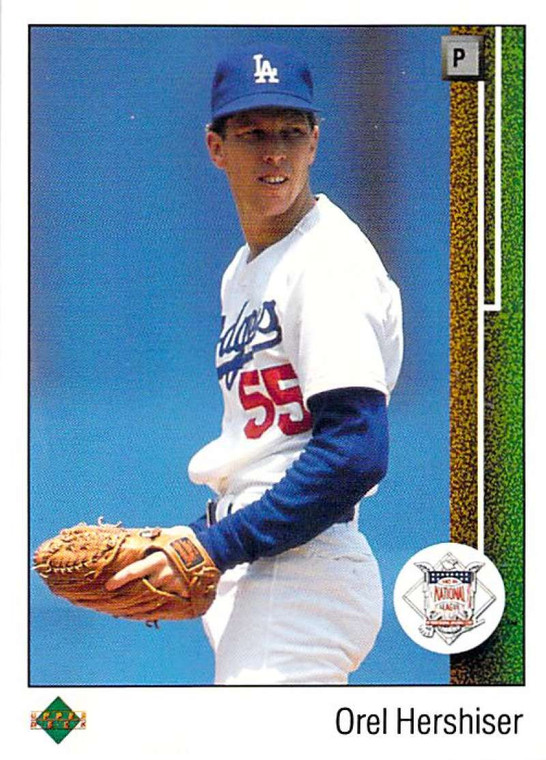 1989 Upper Deck #661 Orel Hershiser AW VG Los Angeles Dodgers 