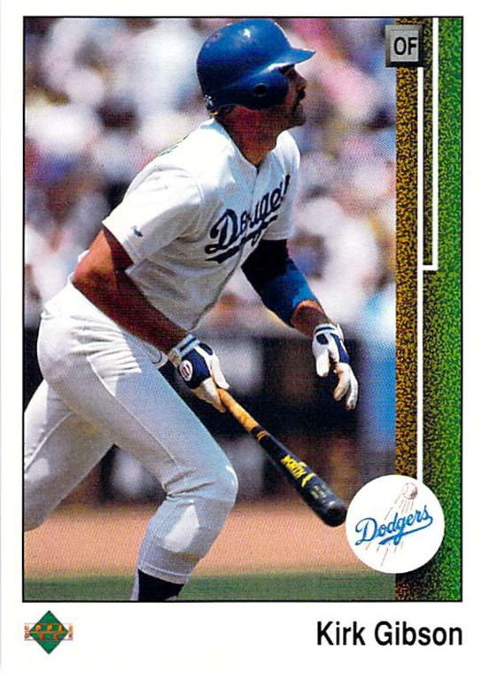 1989 Upper Deck #633 Kirk Gibson VG Los Angeles Dodgers 