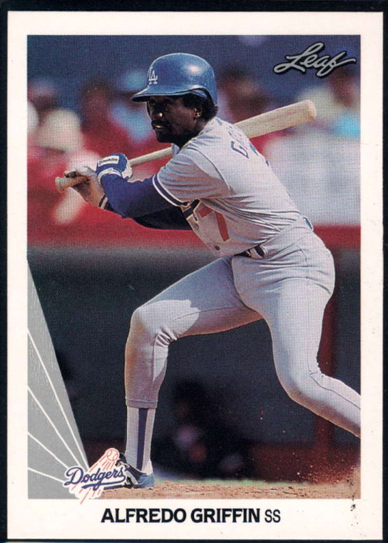 1990 Leaf #95 Alfredo Griffin VG Los Angeles Dodgers 