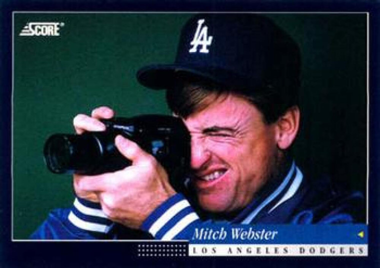 1994 Score #130 Mitch Webster VG Los Angeles Dodgers 