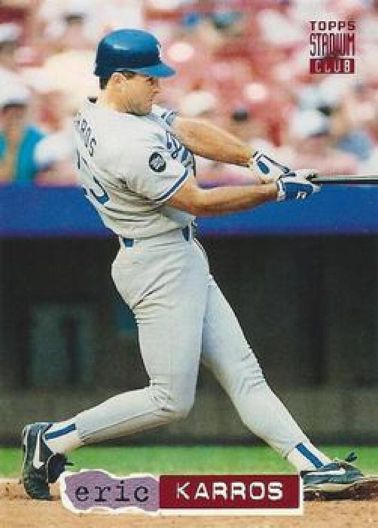 1994 Stadium Club #240 Eric Karros VG Los Angeles Dodgers 
