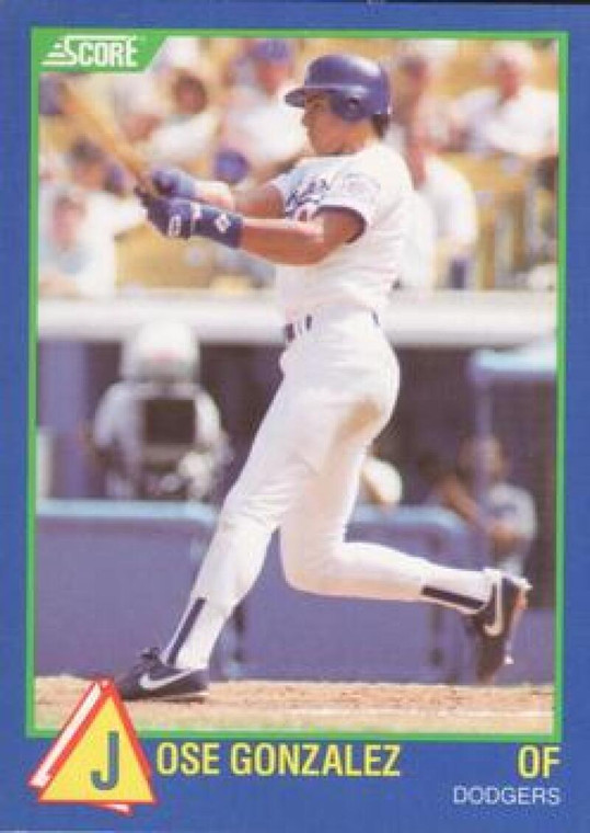 1989 Score Hottest 100 Rising Stars #29 Jose Gonzalez NM-MT Los Angeles Dodgers 