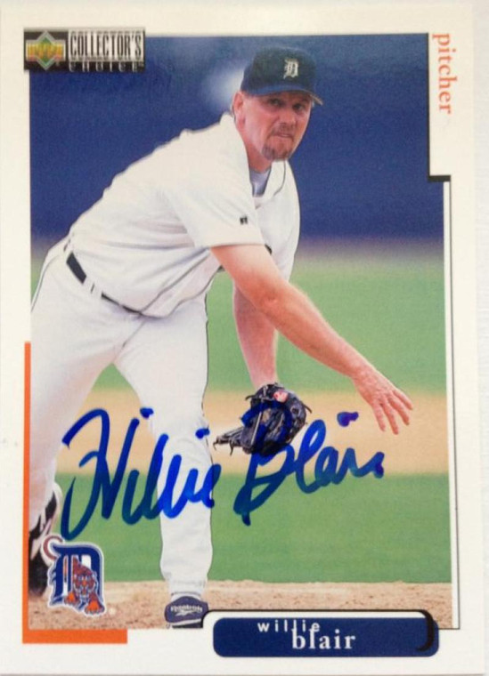 Willie Blair Autographed 1998 Collector's Choice #88