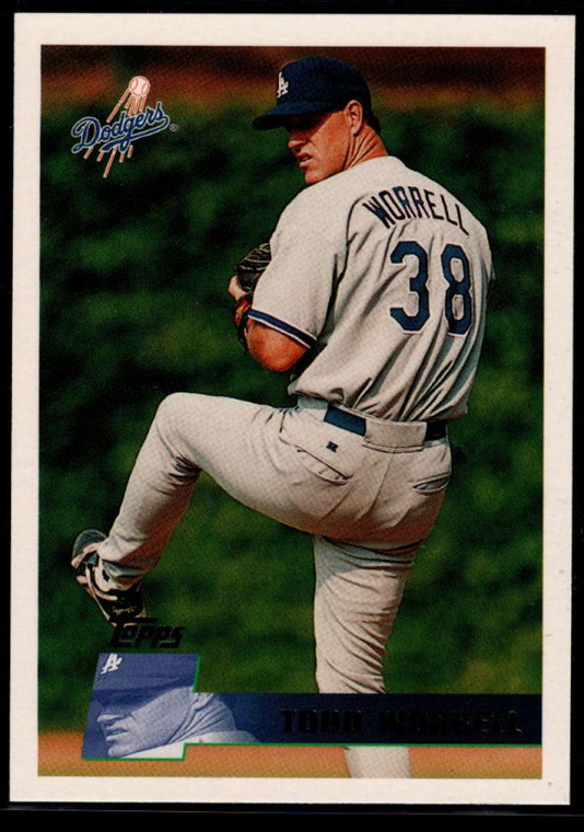 1996 Topps #412 Todd Worrell VG Los Angeles Dodgers 