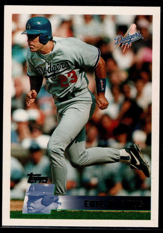 1996 Topps #196 Eric Karros VG Los Angeles Dodgers 