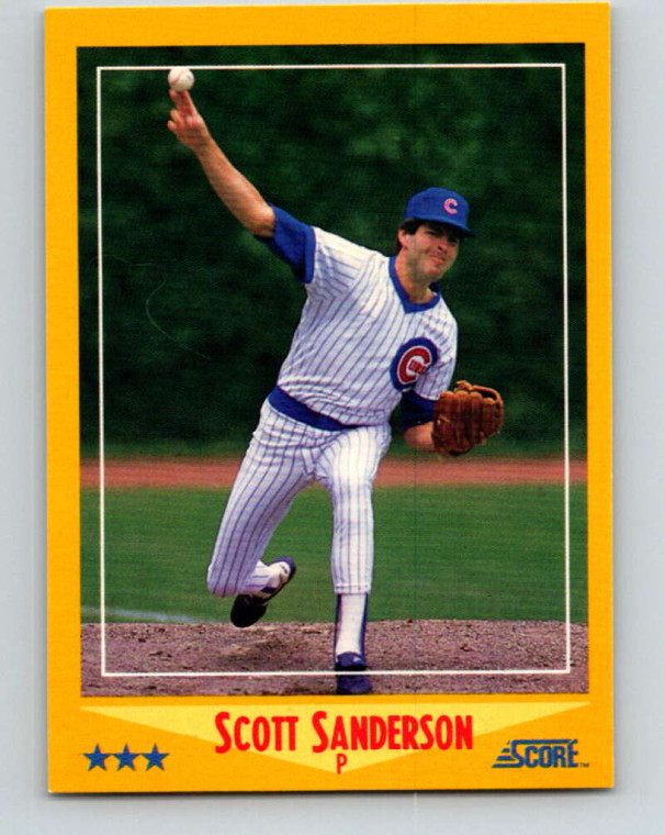 1988 Score #544 Scott Sanderson VG Chicago Cubs 