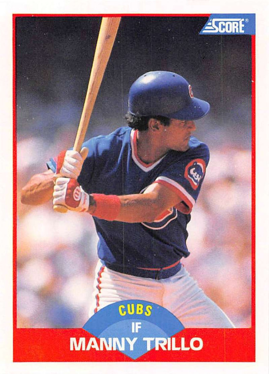 1989 Score #446 Manny Trillo VG Chicago Cubs 