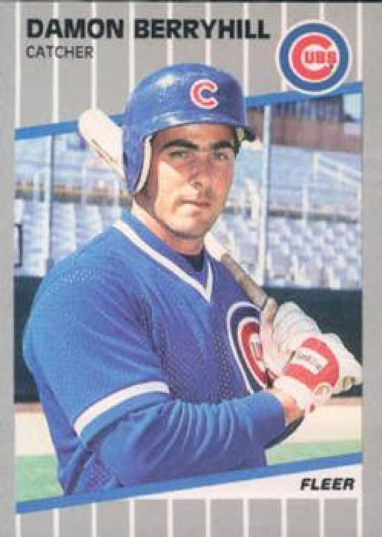 1989 Fleer #418 Damon Berryhill VG Chicago Cubs 