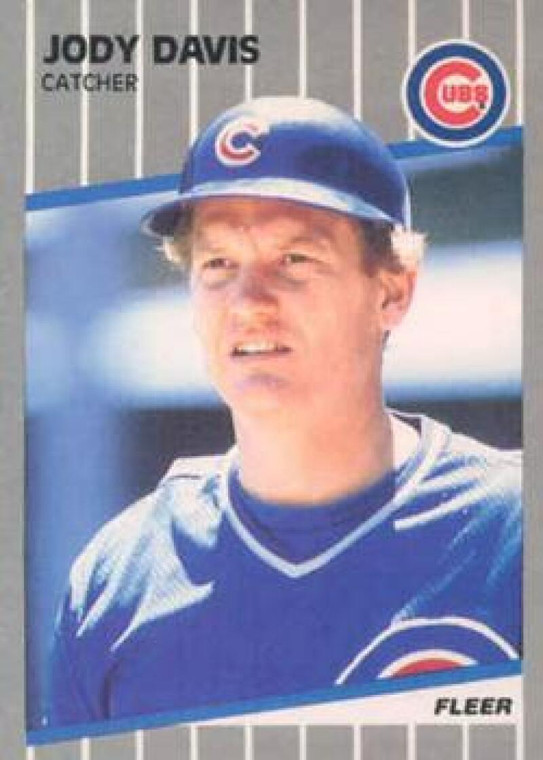 1989 Fleer #421 Jody Davis UER VG Chicago Cubs 