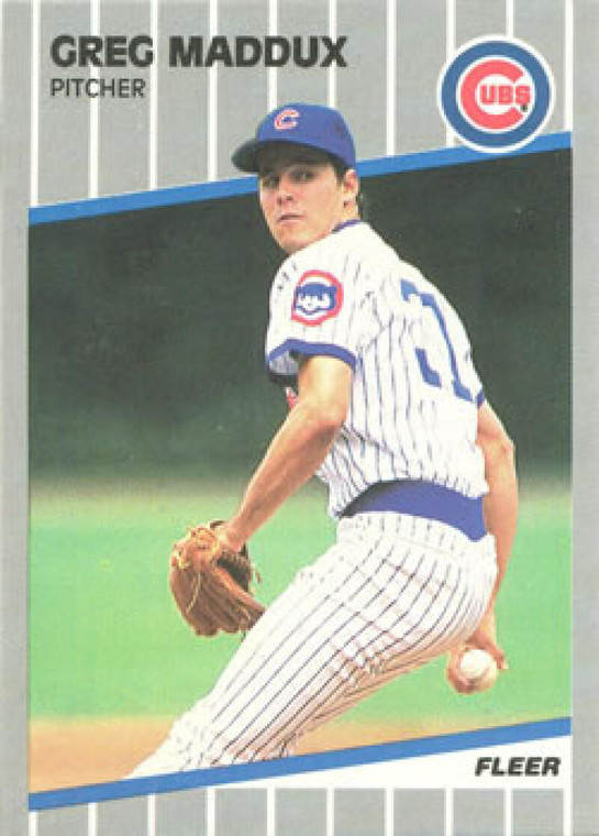 1989 Fleer #431 Greg Maddux VG Chicago Cubs 