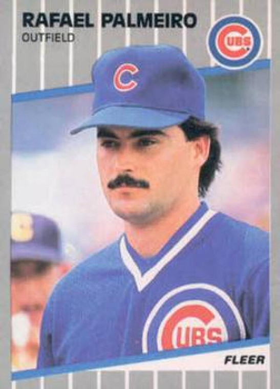 1989 Fleer #434 Rafael Palmeiro VG Chicago Cubs 
