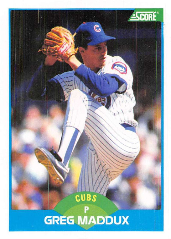 1989 Score #119 Greg Maddux VG Chicago Cubs 