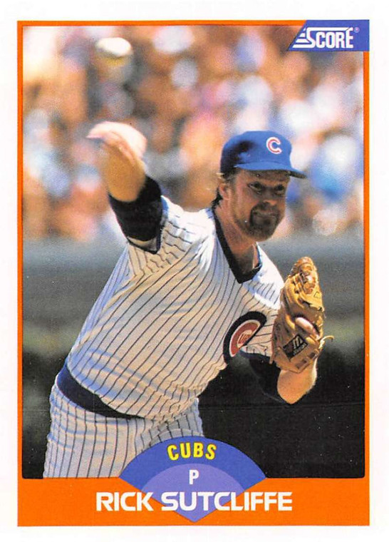 1989 Score #407 Rick Sutcliffe VG Chicago Cubs 