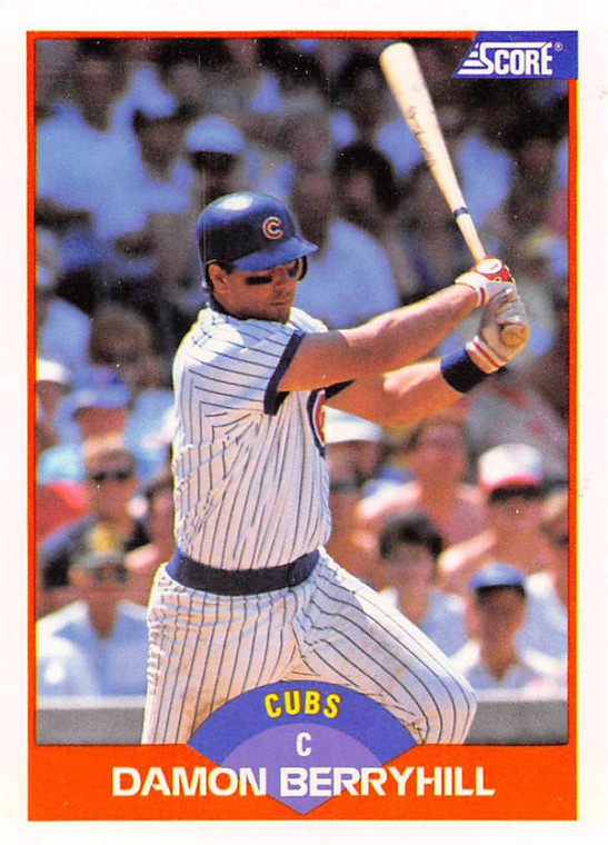 1989 Score #336 Damon Berryhill VG Chicago Cubs 