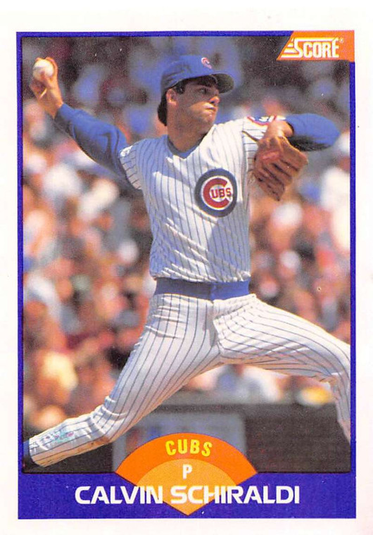 1989 Score #321 Calvin Schiraldi VG Chicago Cubs 