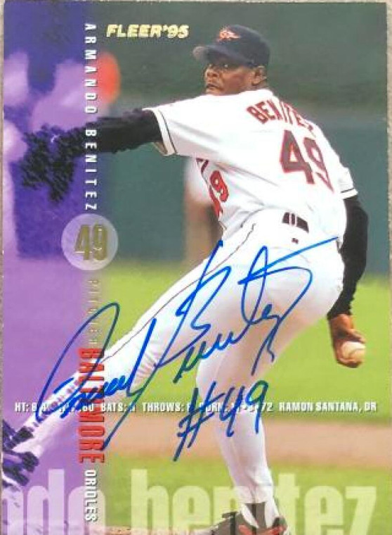 Armando Benitez Autographed 1995 Fleer Update #U-3