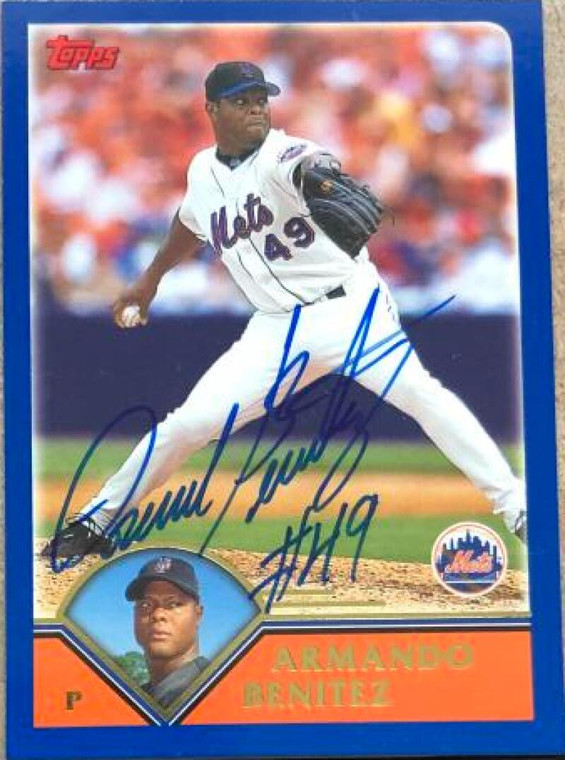 Armando Benitez Autographed 2003 Topps #454