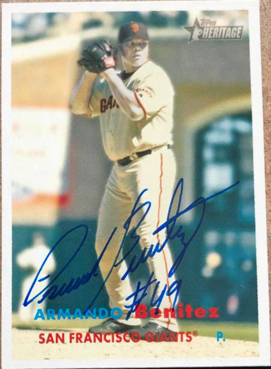 Armando Benitez Autographed 2006 Topps Heritage #436