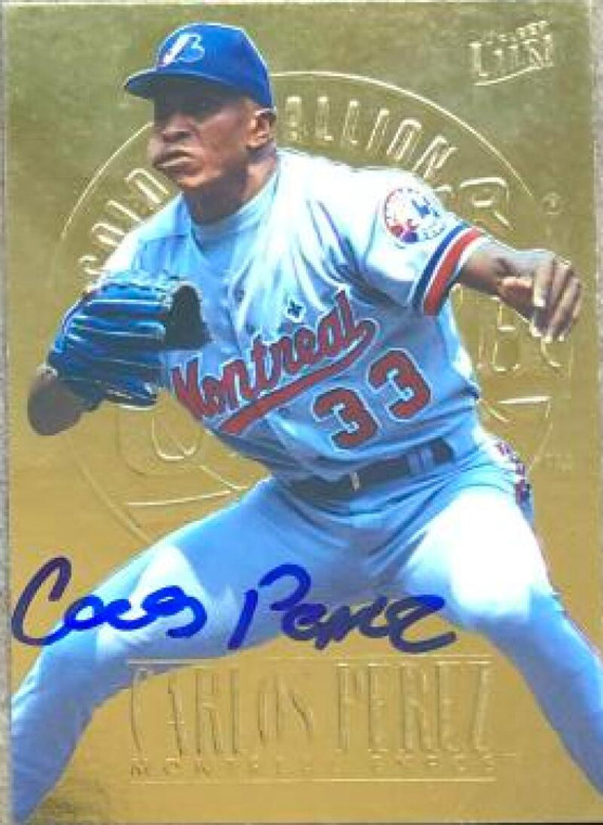 Carlos Perez Autographed 1996 Fleer Ultra Gold Medallion #234