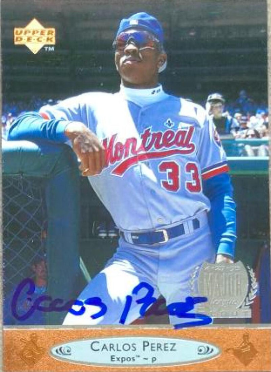 Carlos Perez Autographed 1996 Upper Deck #396