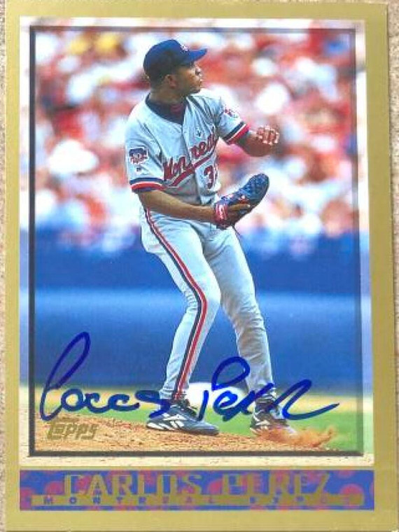 SOLD 115959 Carlos Perez Autographed 1998 Topps #358