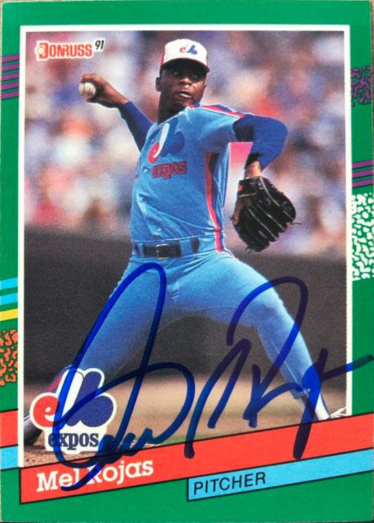 SOLD 115975 Mel Rojas Autographed 1991 Donruss #681