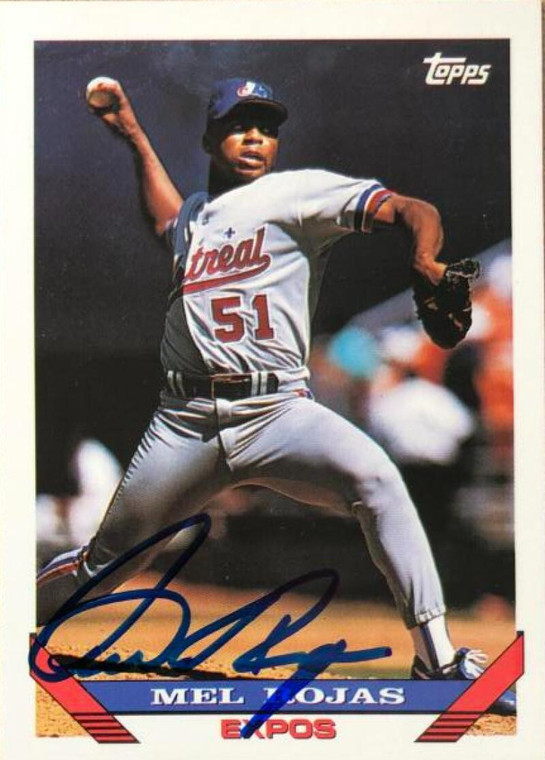 Mel Rojas Autographed 1993 Topps #341
