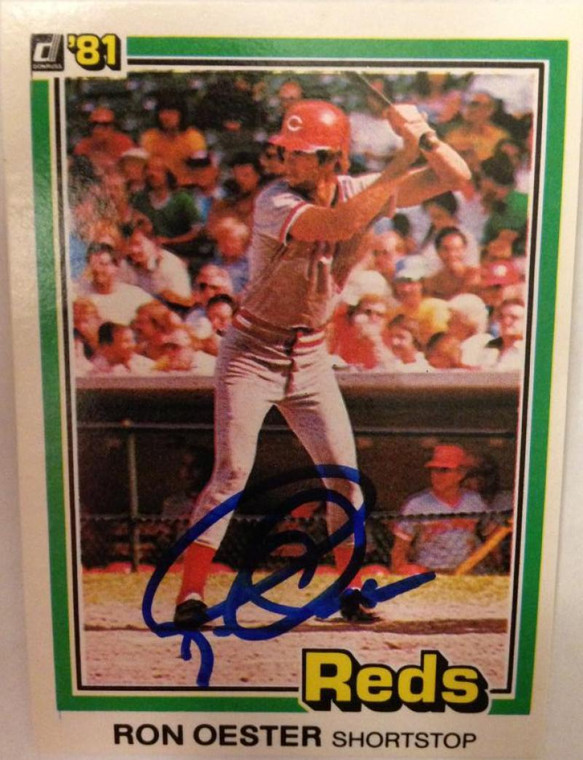 Ron Oester Autographed 1981 Donruss #423