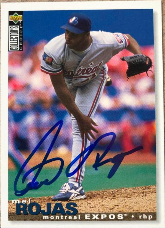 Mel Rojas Autographed 1995 Collector's Choice #248