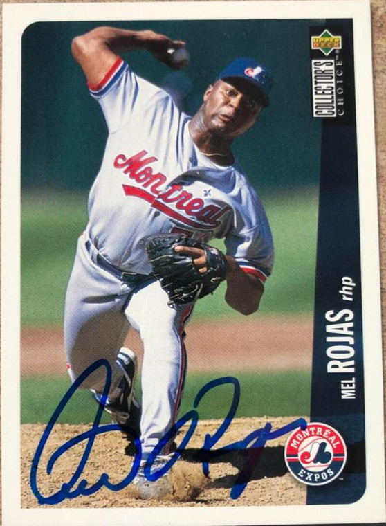 Mel Rojas Autographed 1996 Collector's Choice #216