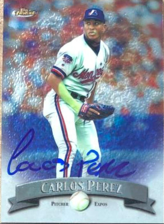 Carlos Perez Autographed 1998 Topps Finest #76