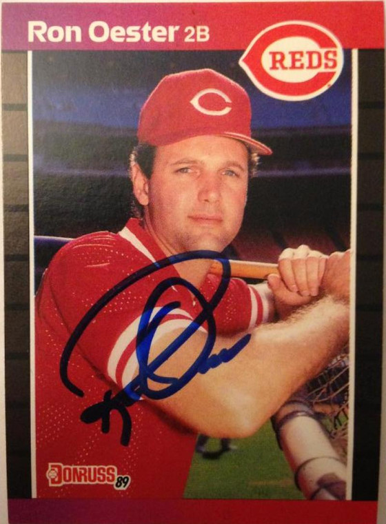 Ron Oester Autographed 1989 Donruss #553