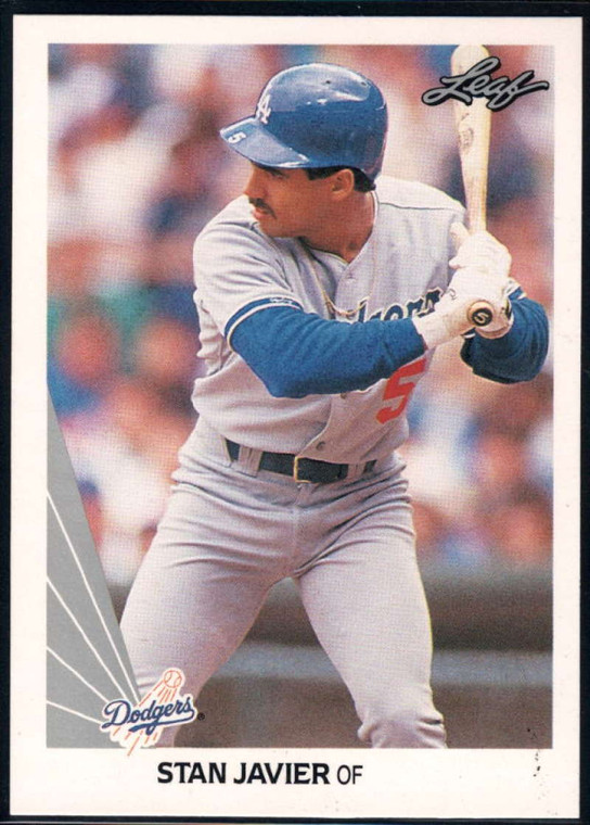 1990 Leaf #445 Stan Javier VG Los Angeles Dodgers 