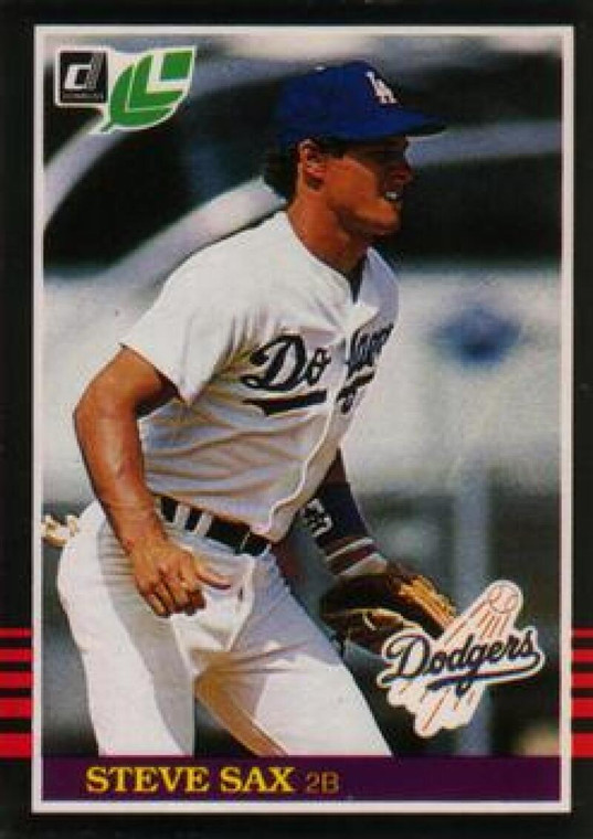 1985 Donruss/Leaf #90 Steve Sax VG Los Angeles Dodgers 