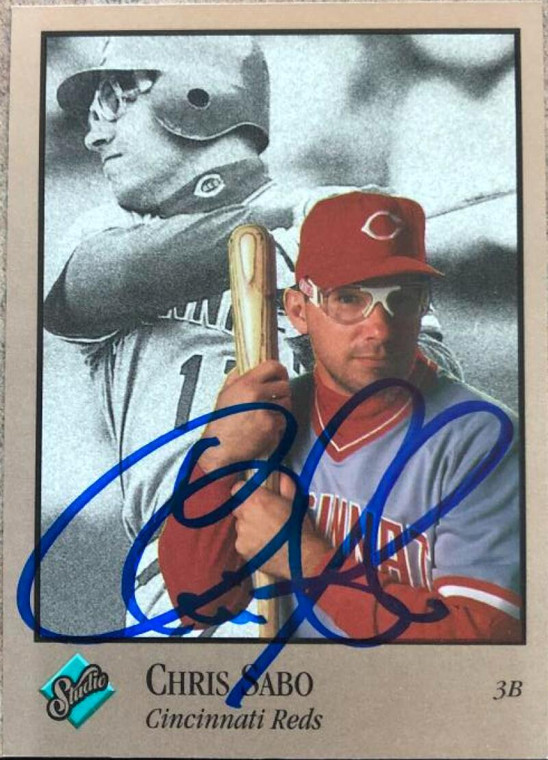 SOLD 116105 Chris Sabo Autographed 1992 Studio #28