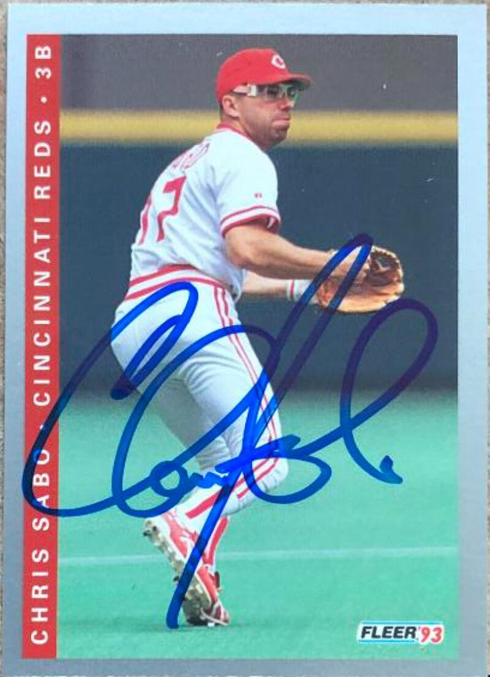 Chris Sabo Autographed 1993 Fleer #43