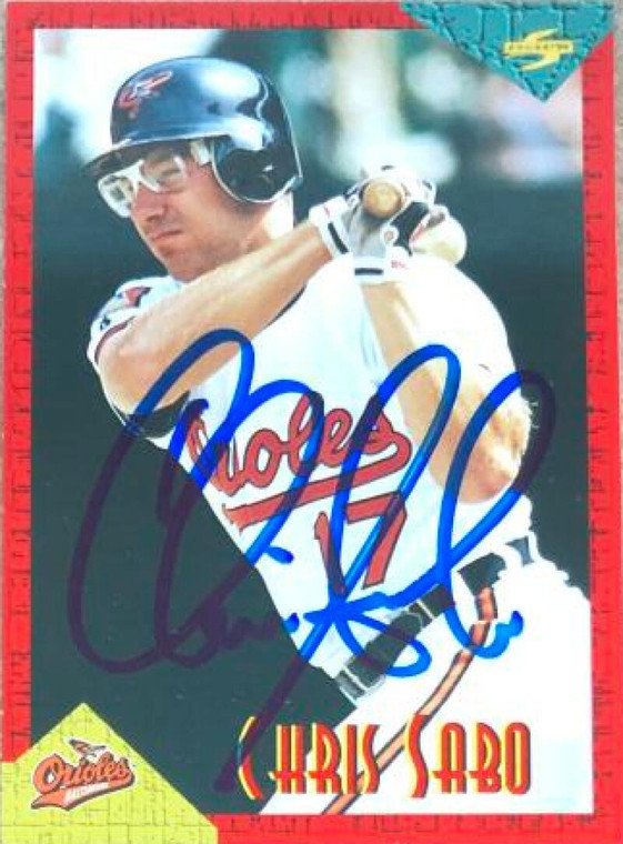 Chris Sabo Autographed 1994 Score Rookie & Traded #RT17